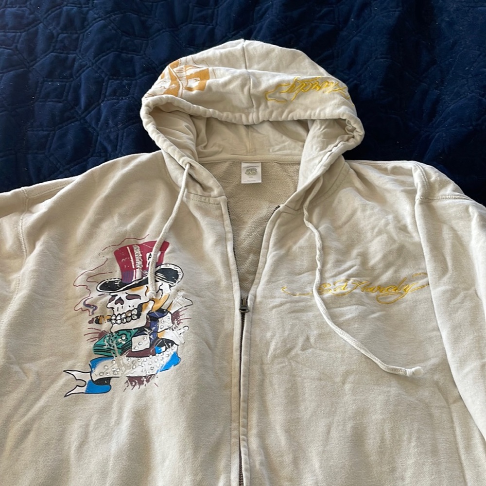 Vintage Ed Hardy zip up hoodie